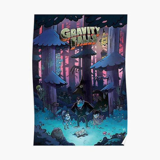 Gravity Mystery Falls Premium Matte Vertical Poster