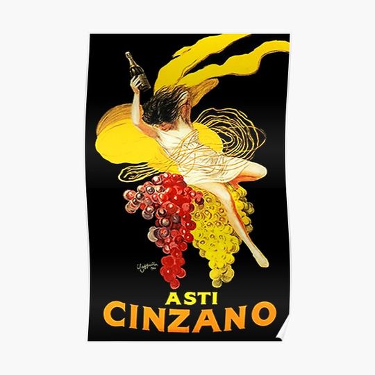Asti Cinzano Vintage Premium Matte Vertical Poster