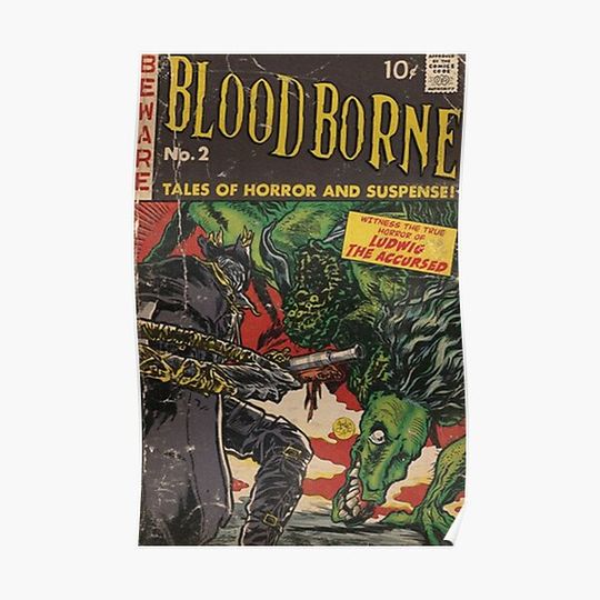 Bloodborne - comic Premium Matte Vertical Poster