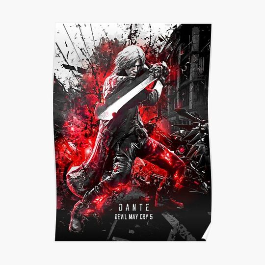 Devil May Cry 5 Dante Premium Matte Vertical Poster
