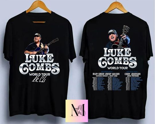 Vintage Lukee Comb World Tour 2023 2 sides Shirt, Cowboy Combs Shirt