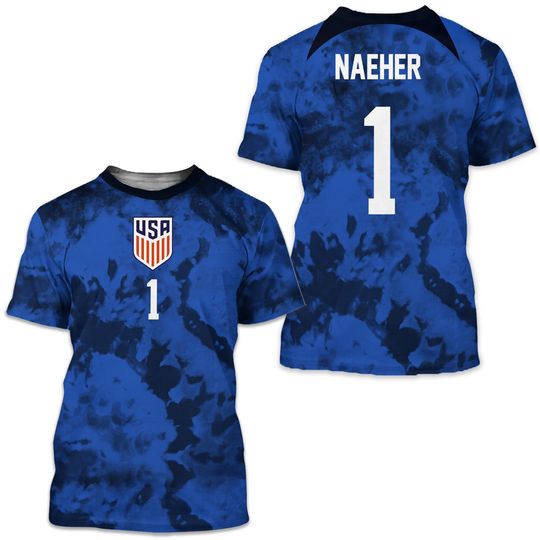 Naeher #1 USA Away Women's 3D T-shirt