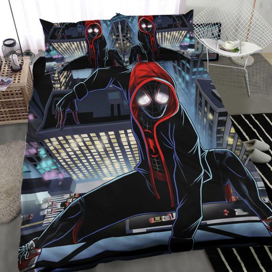 Spider Man Bedding Set, Into The Spider Verse Duvet Cover