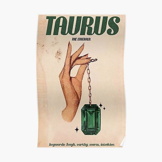 Taurus Zodiac Poster Poster Premium Matte Vertical Poster