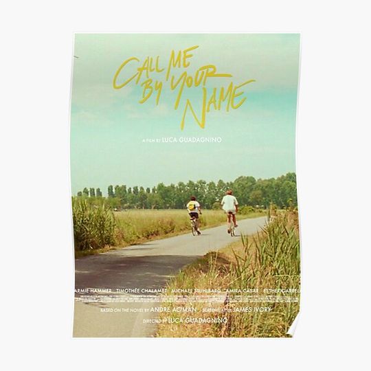 Call Me By Your Name Bike Ride Poster Poster Premium Matte Vertical Poster