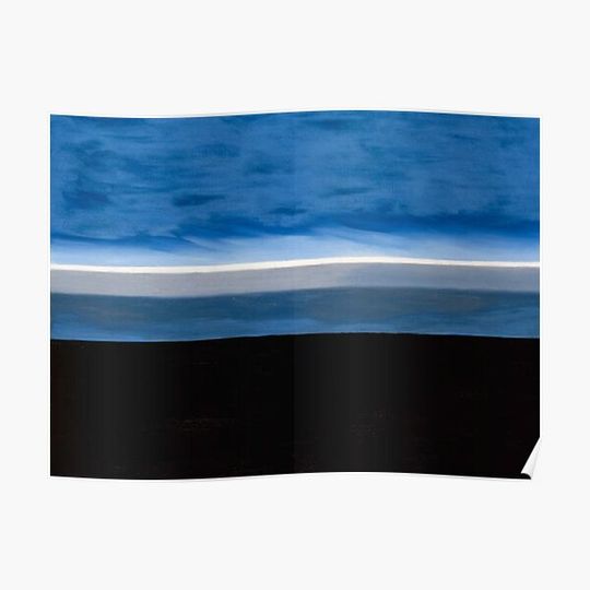 Georgia O'Keeffe: The Beyond, Last Unassisted Oil Painting (1972) Premium Matte Vertical Poster