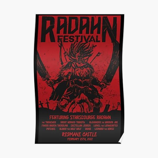 Elden Ring Radahn Festival Poster Premium Matte Vertical Poster