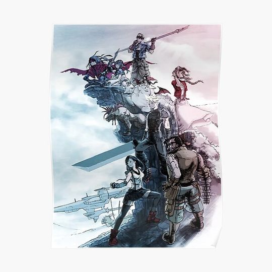 FFVII - Final Fantasy Premium Matte Vertical Poster