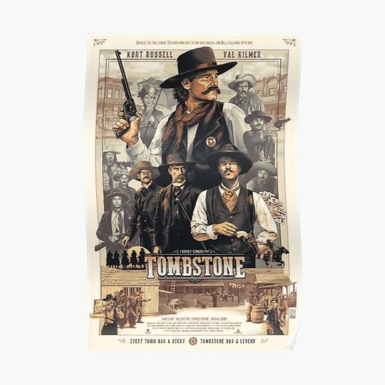 Tombstone Movie Poster Premium Matte Vertical Poster
