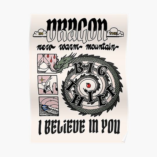 Big Thief - Dragon New Warm Mountain I Believe in You Premium Matte Vertical Poster
