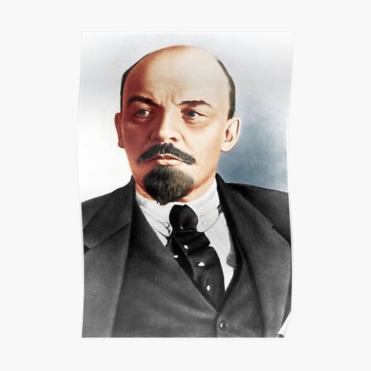 Lenin portrait Premium Matte Vertical Poster