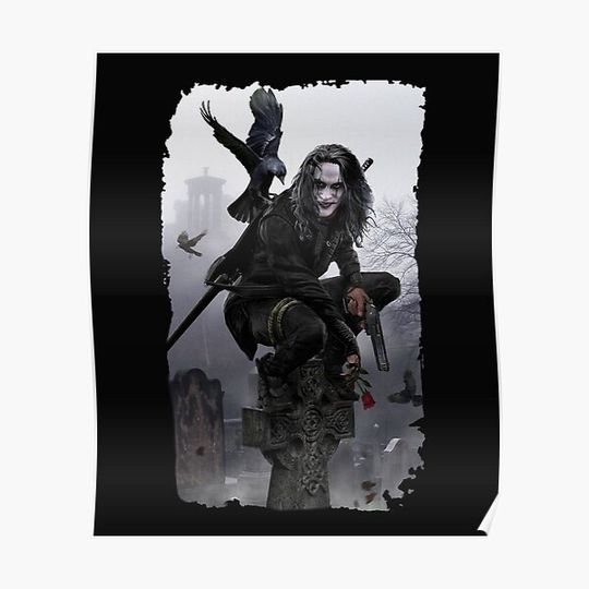 The Crow and Eric Draven Horror Movie Premium Matte Vertical Poster