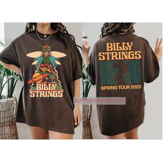 2023 Billy Strings Space Bug Shirt, Billy Strings Spring Tour Shirt