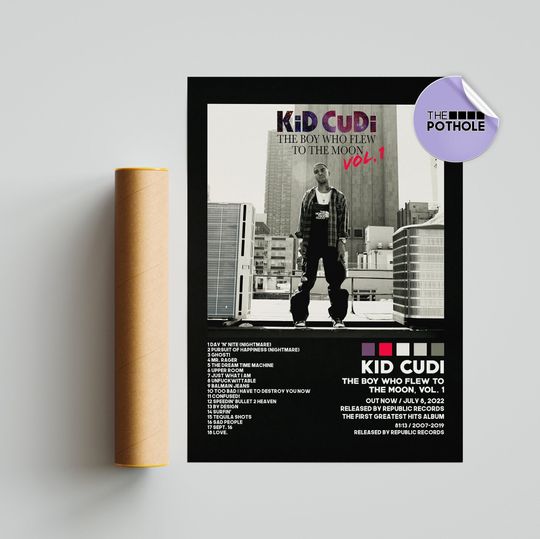 Kid Cudi Poster / The Boy Who Flew to the Moon, Vol. 1 Poster