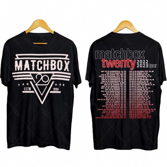 Matchbox twenty 2022 2023 tour t-shirt
