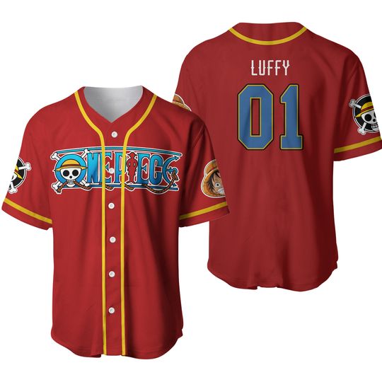Luffy One Piece Baseball Jersey