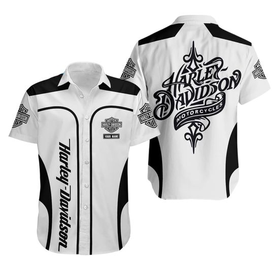 Motorcycles Shirt, Personalized Harley Hawaiian Shirt