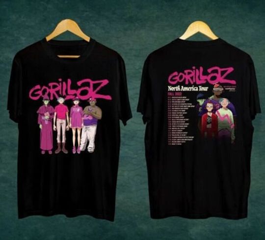 Gorillaz North America Tour T Shirt