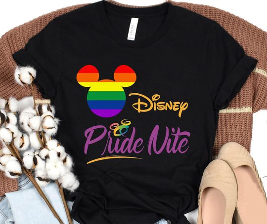 Mickey Mouse Lgbt Flag Rainbow Shirt, Disneyland After Dark Pride Nite, Mickey Pride Rainbow T-shirt
