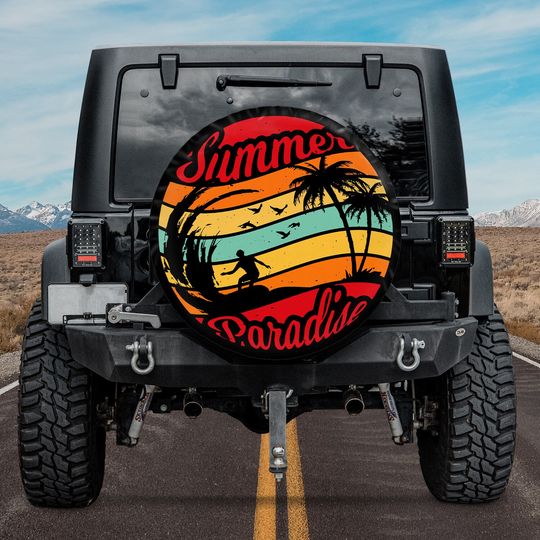 Summer Paradise Spare Tire Cover