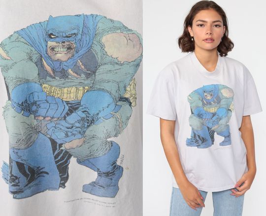 1986 Batman Shirt Frank Miller DC Comics Tshirt Lynn Varley Superhero