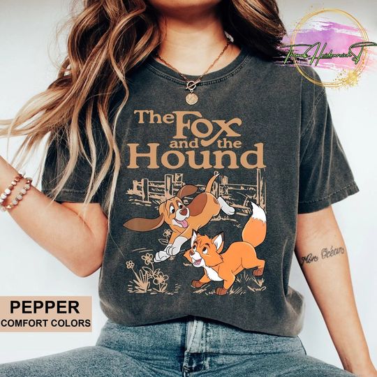 Fox and Hound Shirt, Vintage Disney Shirt