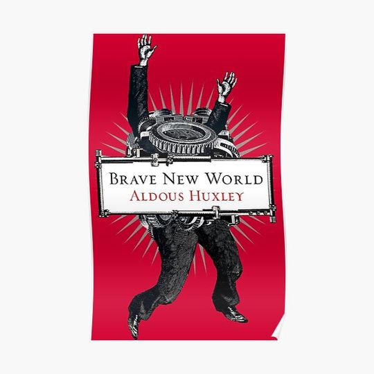 Brave New World - Aldous Huxley Cover Premium Matte Vertical Poster