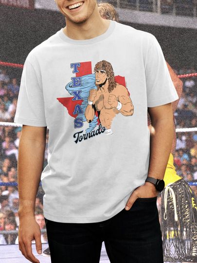 Kerry Von Erich Shirt | Sizes S to 3XL | 100% Cotton | Black or White | Wrestling Star Texas Tornado Modern Day Warrior | Vintage Retro 90s
