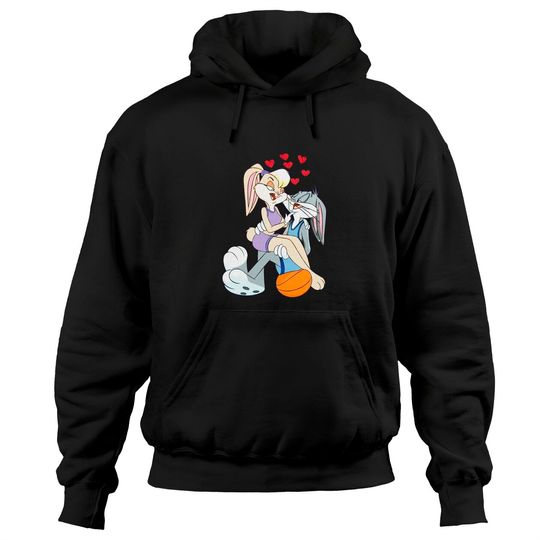 Couple Lola & Bugs Bunny Embroidered Hoodies, Couple Matching Sweater