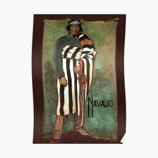 “Navajo” Western Art by Gerald Cassidy Premium Matte Vertical Poster