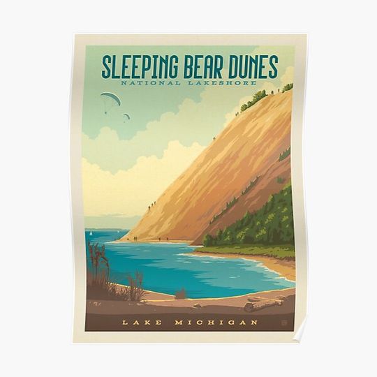 Sleeping Bear Dunes National Lakeshore Premium Matte Vertical Poster