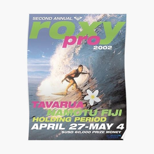 2002 roxy surf Premium Matte Vertical Poster