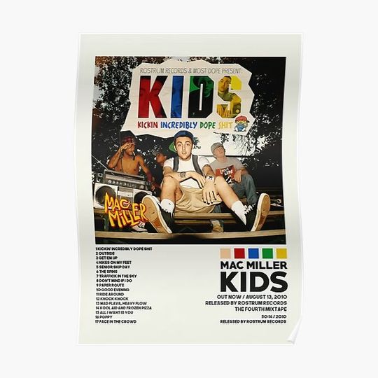 Mac KIDS Album Cover Poster Premium Matte Vertical Poster