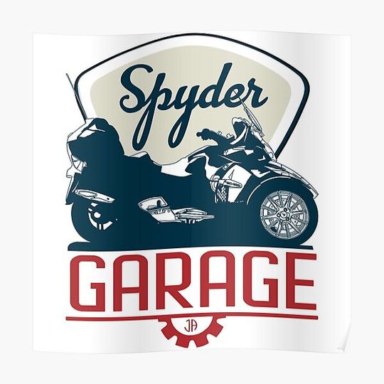 Can-Am Spyder Garage Sign Premium Matte Vertical Poster