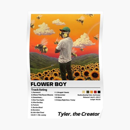 Cover Album Flower Boy Tyler Poster Premium Matte Vertical Poster