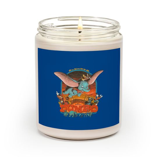 Disney Vintage Dumbo Scented Candles, Disney Don't Just Fly Soar Scented Candles, Flying Elephant Vintage Scented Candles