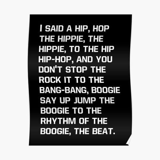 RAPPERS DELIGHT Hip Hop Premium Matte Vertical Poster