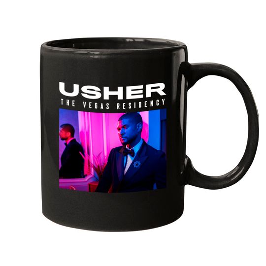 Usher My Way The Vegas Residency Tour 2023 Mugs, User Tour 2023 , R&B Music Concert Mugs