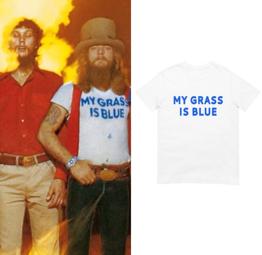 My Grass Is Blue unisex T shirt 70's