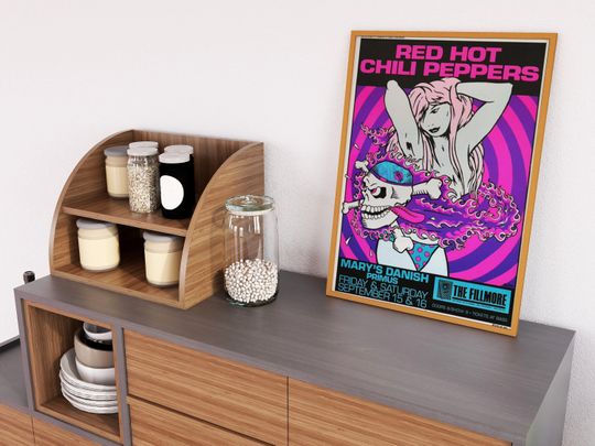 Red Hot Chili Peppers 1989 San Francisco Poster - Red Hot Chili Peppers Tour 2022 Poster