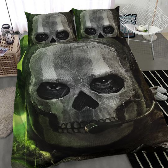 Call of Duty Ghosts duvet cover, Gamer bedding set ,Call of Duty blanket ,Gaming duvet cover