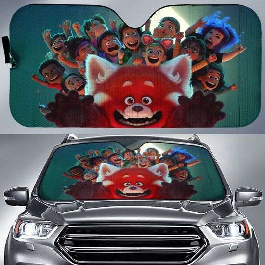 Turning Red Car Sunshade | Meilin Lee Turning Red | Meilin Lee Auto Sun Shade