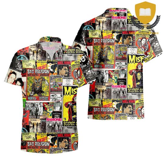 Punk Rock Collage Hawaii Shirt, Killing Joke Shirt, Empire Song Punk Rock Retro