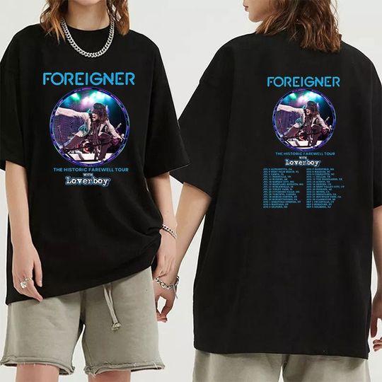 Foreigner The Histroric Farewell Tour 2023 Shirt, Foreigner 2023 Concert Shirt, Foreigner Band Fan Shirt