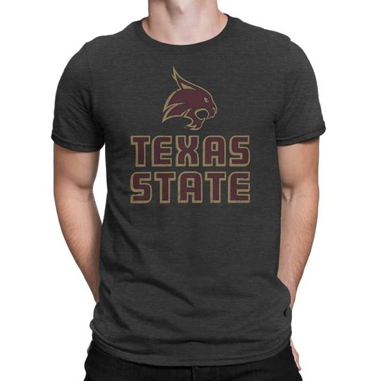 Texas State University Bobcats Stacked Logo T-Shirt