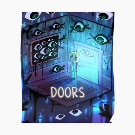Doors Roblox Doors Premium Matte Vertical Poster