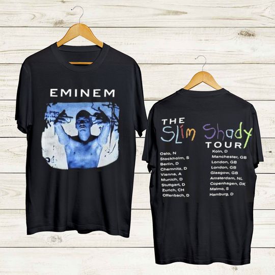 Eminem The Slim Shady Tour Shirt, Eminem Gift Shirt For Fan,  Tour T Shirt