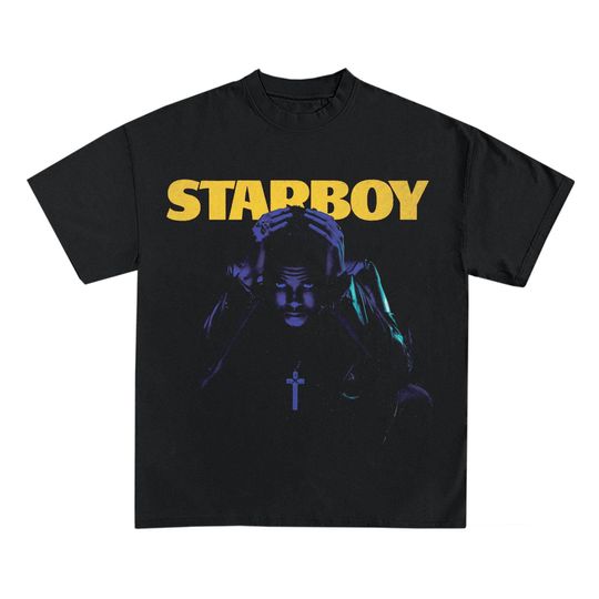 Weeknds T-Shirt, Starboy Concert Album Tour Merch Tour Rap T-Shirt