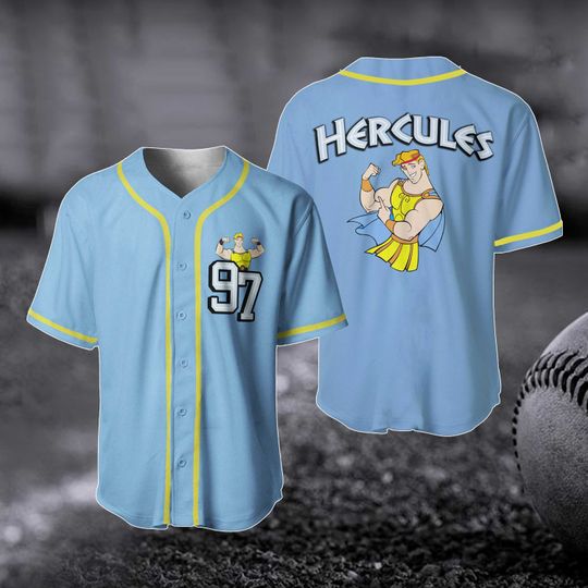 Custom Hercules Baseball Jersey, Disneyland Shirt