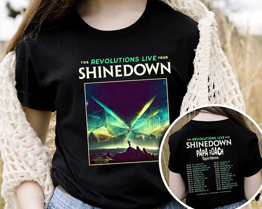 shine down Band 2023 Tour Shirt, The Revolutions Live Tour shine down T-shirt